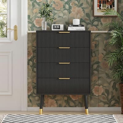 35" Modern 4-Drawer Dresser