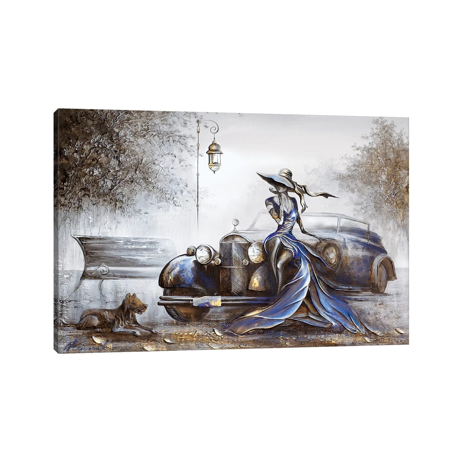 iCanvas "Lady In Blue" by Raen Canvas Print