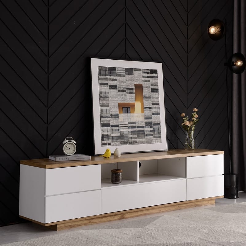 Modern TV stand for TVs up to 80", Entertainment Center Media Console