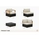 preview thumbnail 33 of 34, PURPLE LEAF GLFSF Black sofa with white seat Outdoor Couch for Yard Porch Deck Patio Conversation Sets