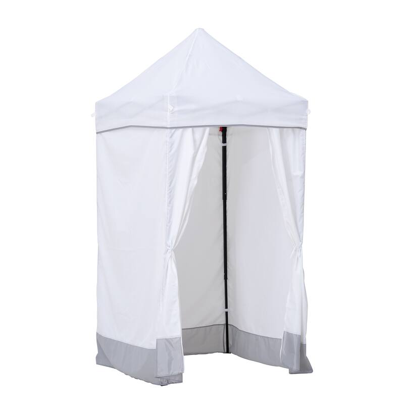 Sunjoy 4’ x 4’ Pop-Up Canopy Tent, Outdoor Instant Pop-Up Gazebo, Portable Privacy Changing Tent with Sidewalls