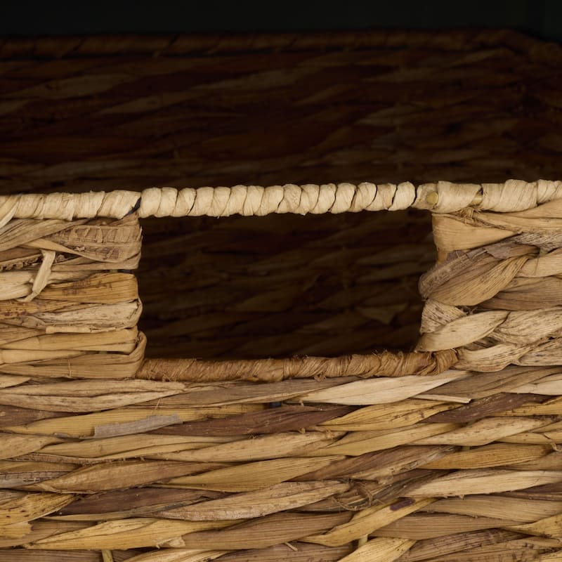 SAFAVIEH Euphemia Brown Woven Storage Basket Bench - 33.5" x 16.1" x 19.9" - 34"W x 16"D x 20"H