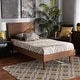 preview thumbnail 2 of 8, Gisa Mid-Century Modern Transitional Wood Twin Size Platform Bed