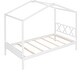 preview thumbnail 15 of 65, Wood Playhouse Bed wSemi-enclosed Roof, Headboard, Footboard Storage