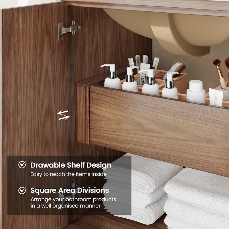 24-Inch Minimalist Bathroom Vanity with Sink