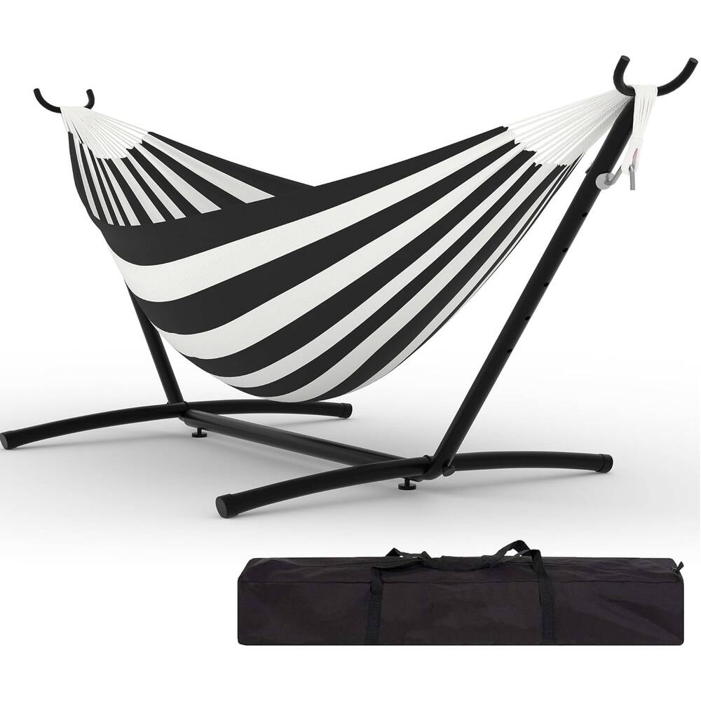 Portable Double Hammocks with Carrying Bag for Outside, 450 lbs Capacity
