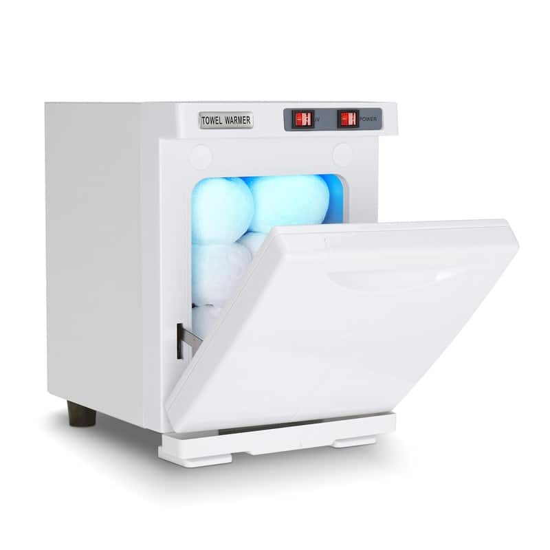 Hot Towel Warmer for Facials Massage, Aluminum Chamber, Salon Beauty Spa Barbershop Equipment - White