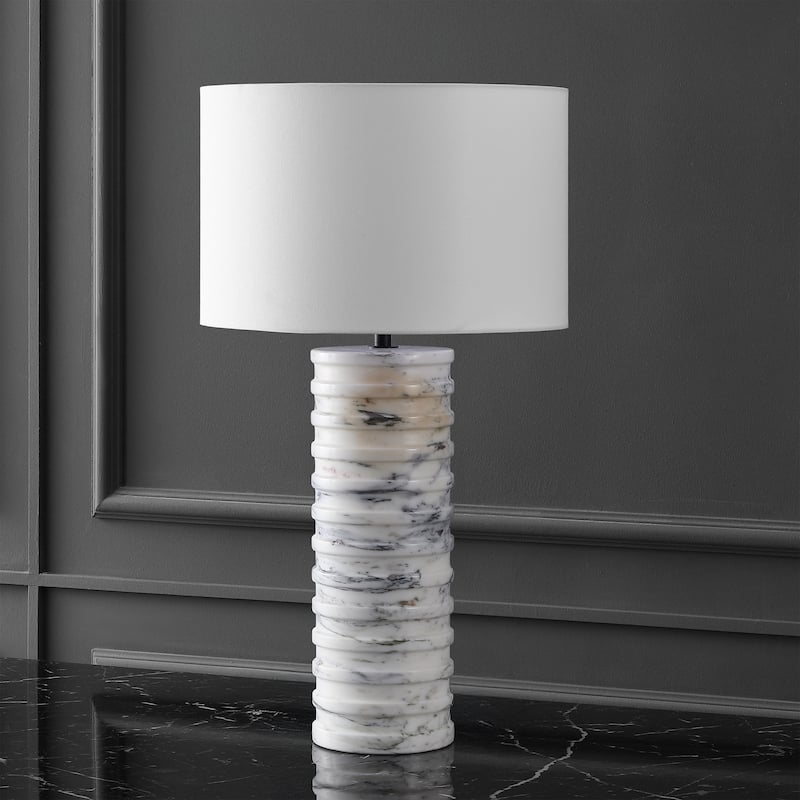SAFAVIEH Couture Gizelle Round Marble Table Lamp - 16"W x 16"D x 29"H