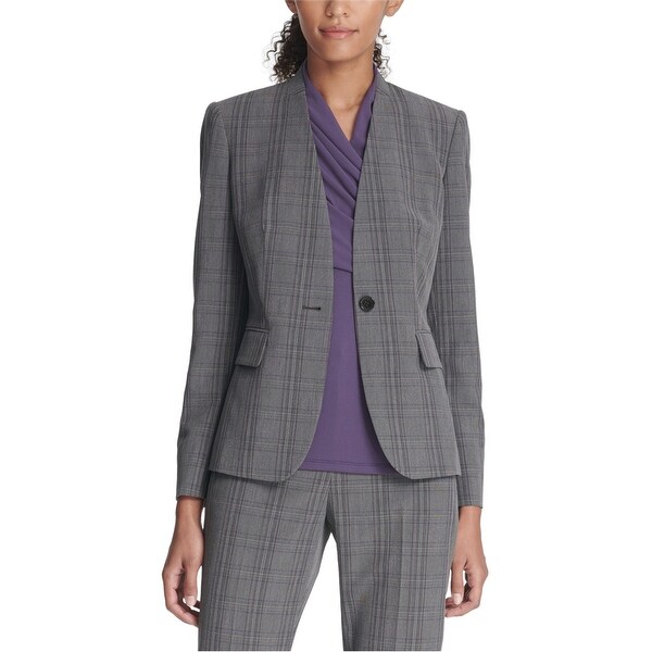 dkny one button blazer