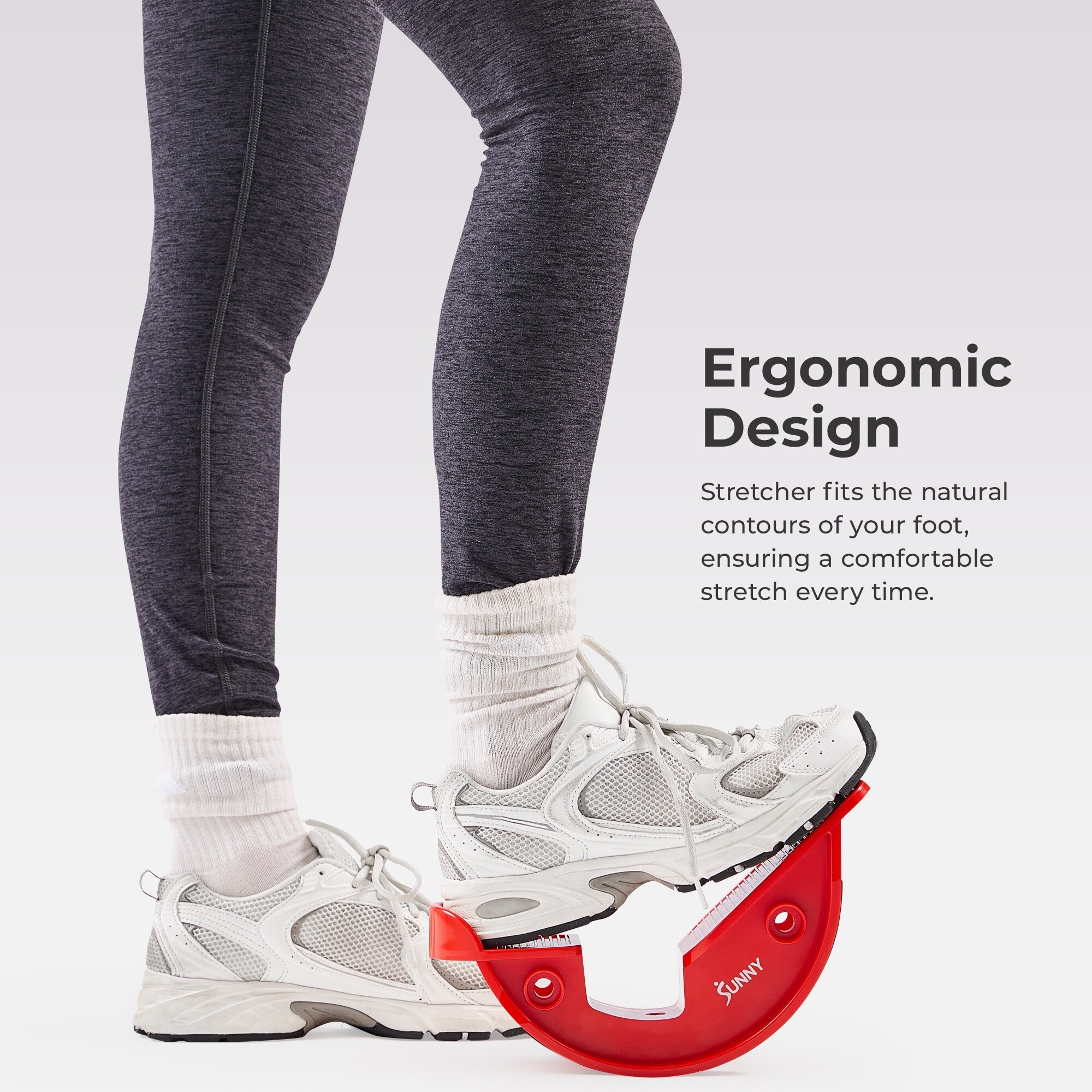 Sunny Health Fitness Calf Hamstring Stretcher Foot Rocker NO