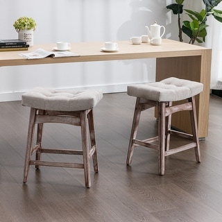 Modern Backless Dining Chair Stools Farmhouse Island Side Chairs - Set ...
