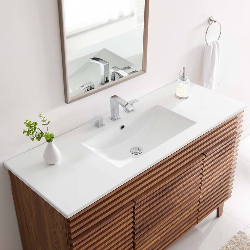 Cayman Bathroom Sink - White - 48" Single