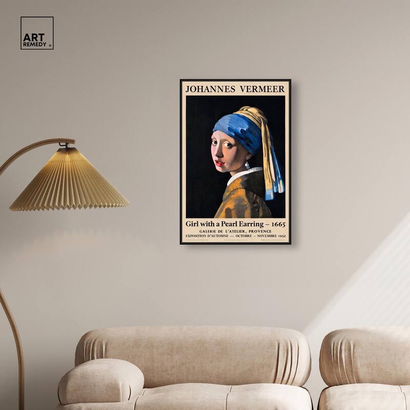 Girl with a Pearl Earring Canvas by Art Remedy
