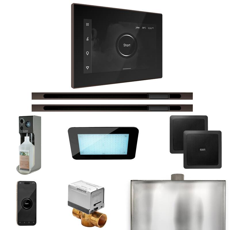 Mr Steam XDRM2XL Xdream Max Linear Package Steam Shower Control - Black / Oil-Rubbed Bronze