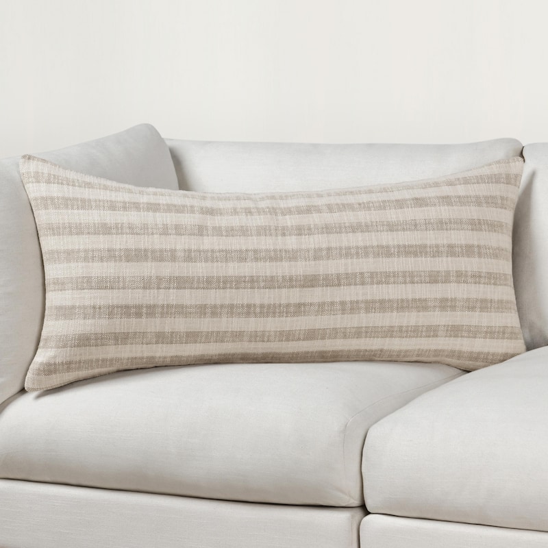Villa by Classic Home Linna Linen Blend Fabric Throw Pillow