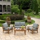 preview thumbnail 20 of 47, ARDEN Outdoor Loveseat Cushion Set, 48 x 24