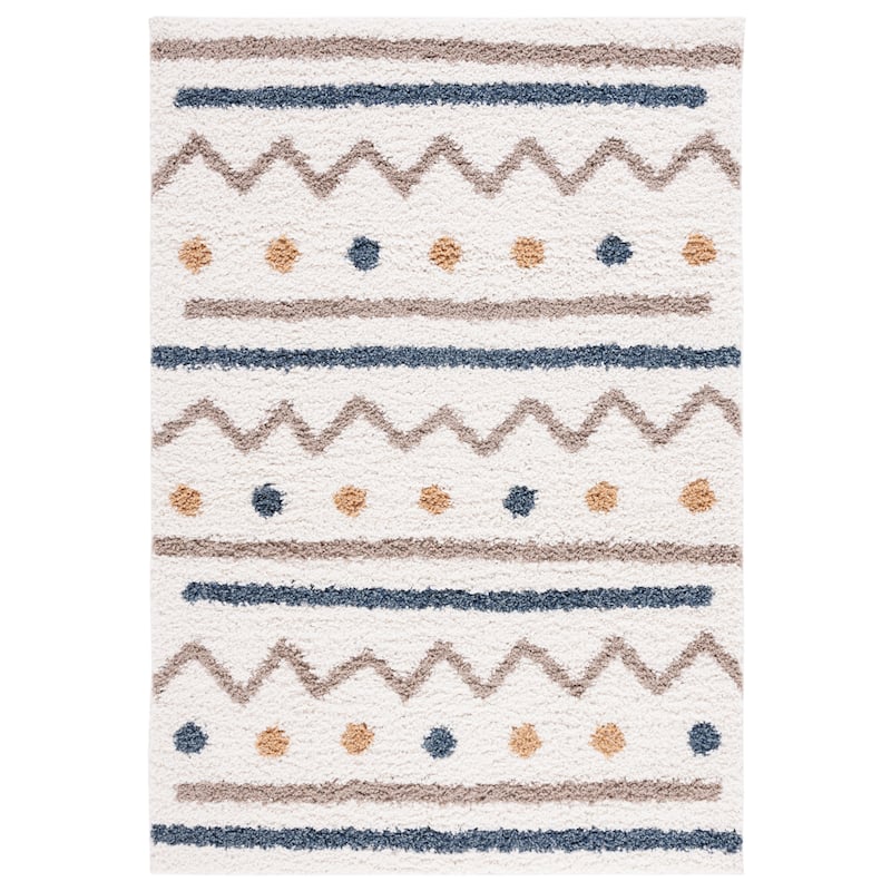 SAFAVIEH Calico Shag Ingeburg Boho 1.5-inch Thick Rug