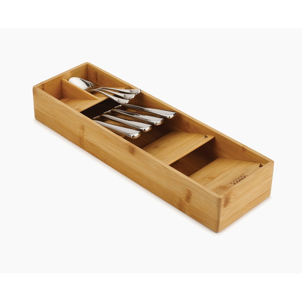 Seville Classics Bamboo Premium Organizer Storage Bins for Kitchen  Silverware, Pantry, Closet, Office Desk, Pens, Utensils, Makeup, K Cup,  Bamboo, Bin