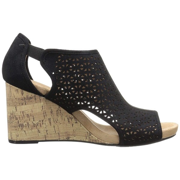 lifestride peep toe wedge