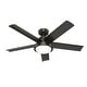 preview thumbnail 15 of 13, Hunter 52" Seawall Outdoor Ceiling Fan with LED Light Kit, Wall Control - Wet Rated!