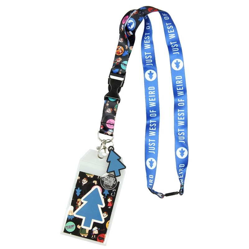 Shop Disney Gravity Falls Lanyard Just West Of Weird Keychain Id