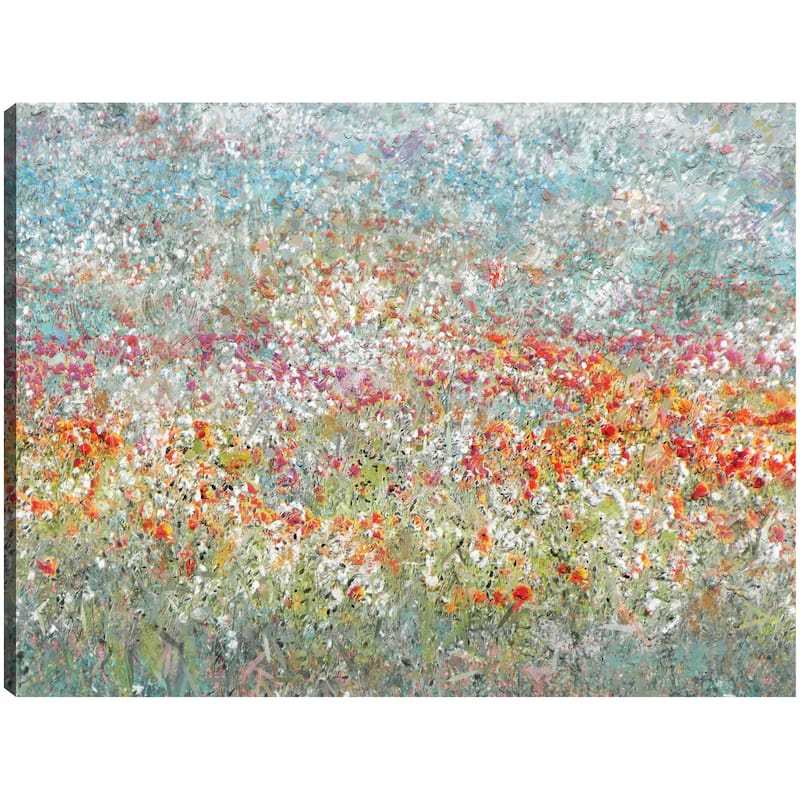 Flower Field By Studio Arts Canvas Art Print