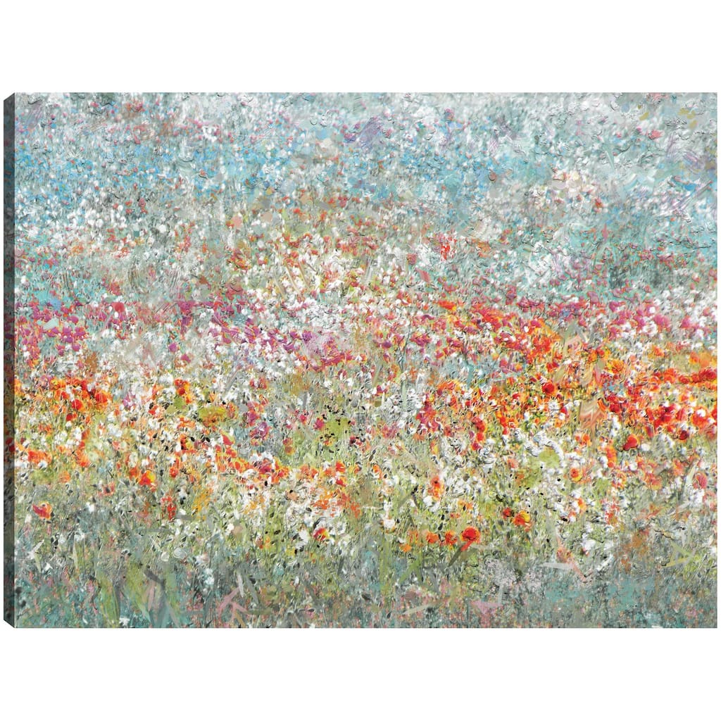 Flower Field By Studio Arts Canvas Art Print