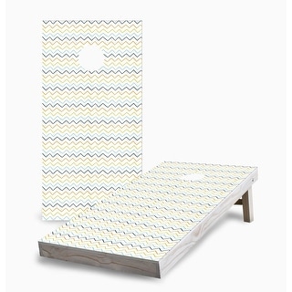 Chevron Pattern Cornhole Game (Choose Wraps or Boards)