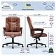 preview thumbnail 22 of 66, Serta Connor Executive Office Chair - Ergonomic Computer Chair with Layered Body Pillows and Contoured Lumbar