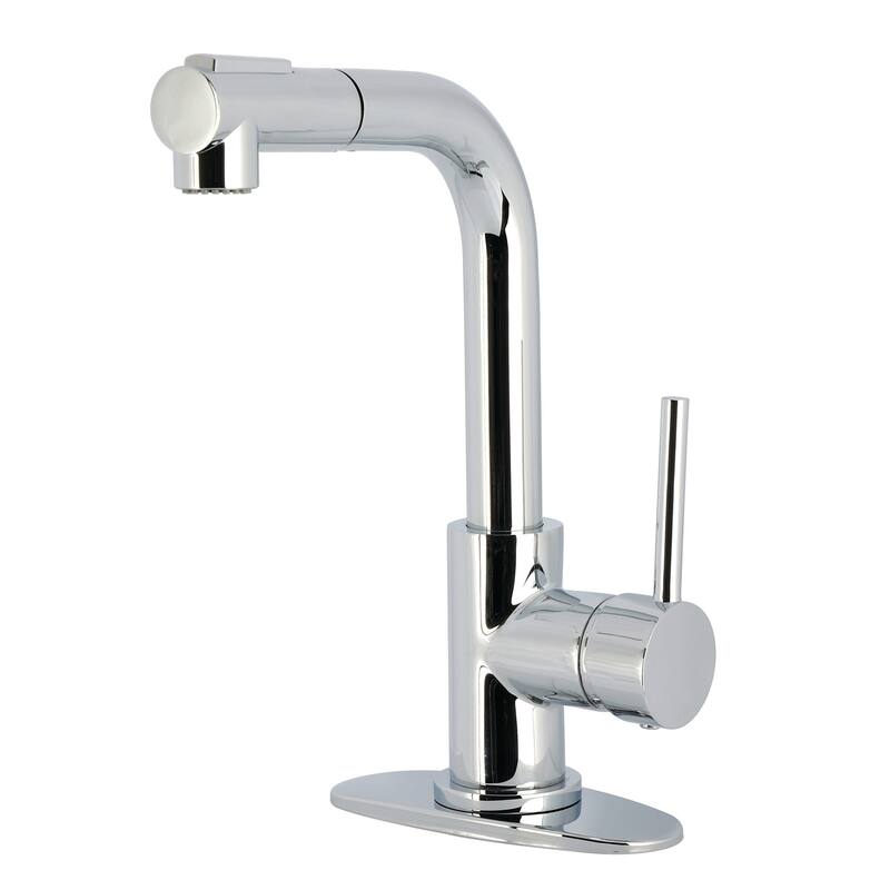Kingston Brass LS241.DL Concord 1.8 GPM Single Hole Pull Out Bar - Polished Chrome