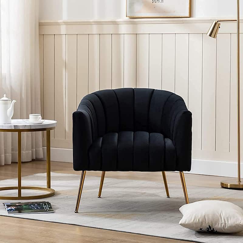 SEYNAR Velvet Upholstered Accent Chair and Loveseat Set