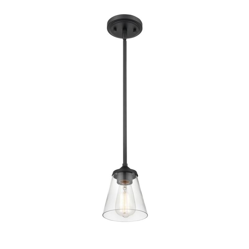 Millennium Lighting Josleen Pendant Light in Multiple Finishes with Clear Glass Shade