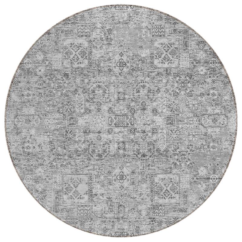 Machine Washable Indoor/ Outdoor Chantille Vintage Traditional Rug