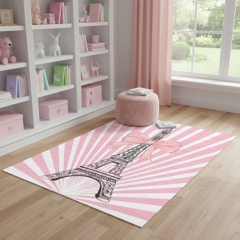 HomeRoots Juvenile/Youth Casual Rectangle Area Rug - 4' X 5'