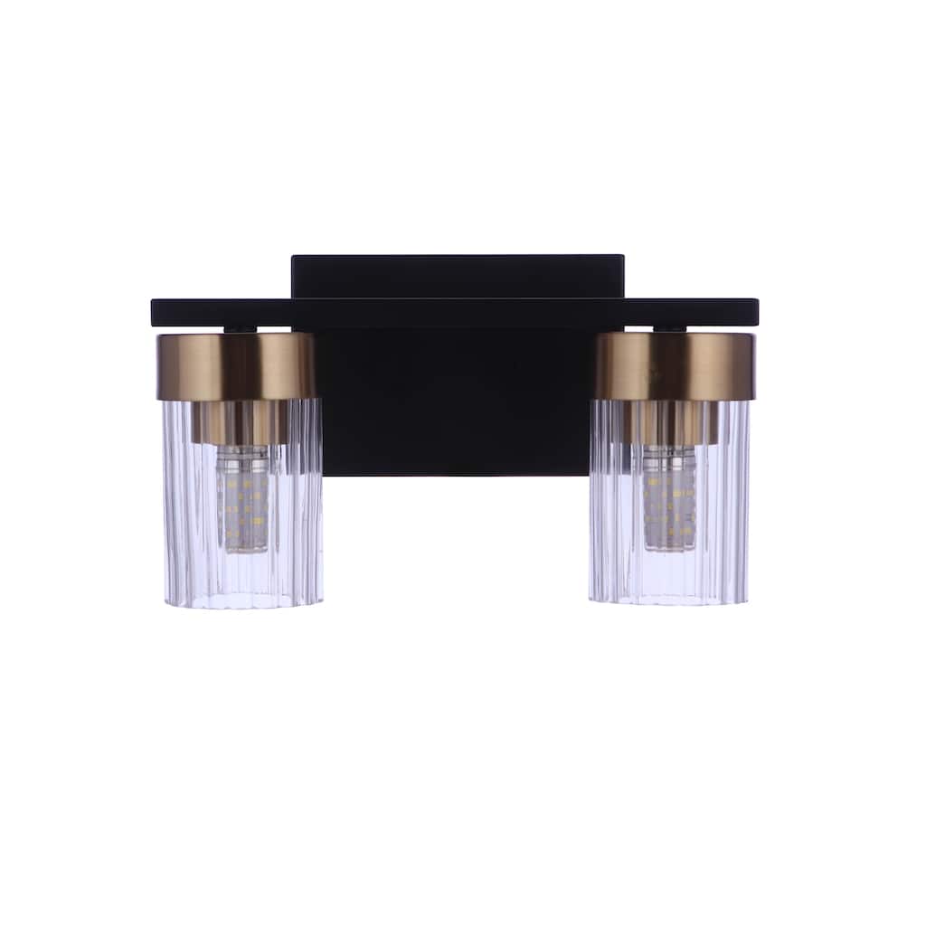 Bond Street - Flat Black/Satin Brass