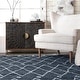 preview thumbnail 11 of 27, Nuloom Ivory Contemporary Cabin Diamond Moroccan Tassel Area Rug