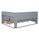 preview thumbnail 24 of 43, USB Ports on L-Shape Storage Headboard Bed Frame, Wooden DayBed Sofa Bed, Wooden Slat Platform Bed with 2 Drawers