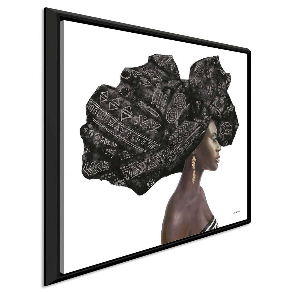 "Pure Style II Black" Print on Floating Canvas