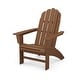 preview thumbnail 24 of 24, POLYWOOD Vineyard Outdoor Curveback Adirondack Chair Teak