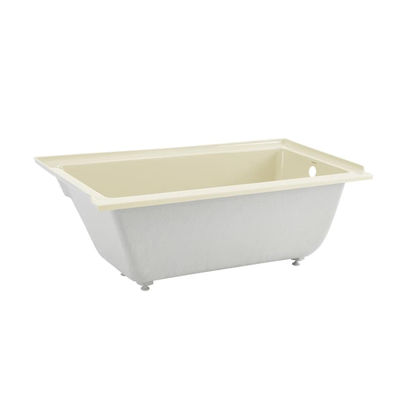 Voltaire 60" X 30" Left-Hand Drain Alcove Bathtub in Bisque
