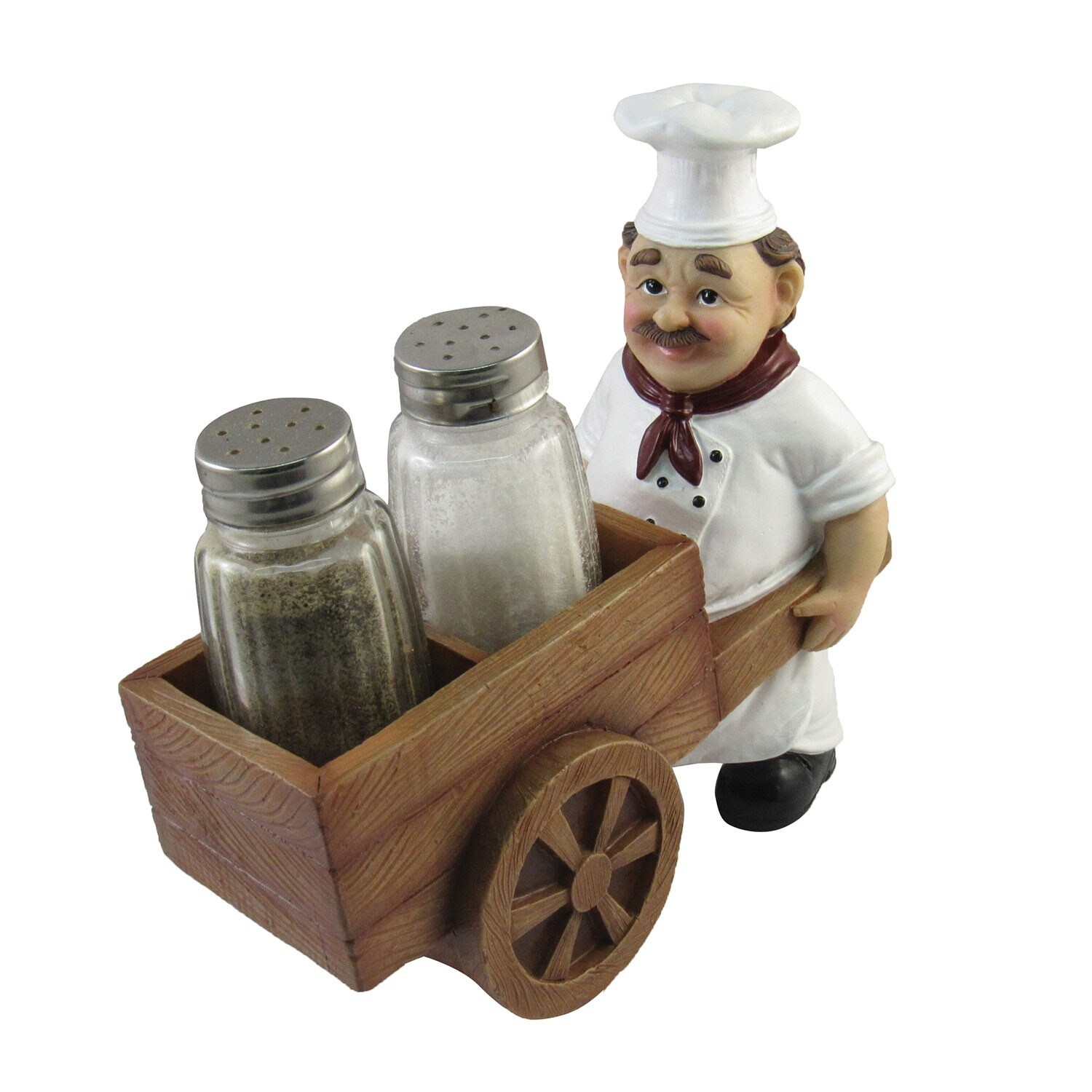 Shop Dwk Chef With Wheelbarrow Cart Salt And Pepper Shaker Set