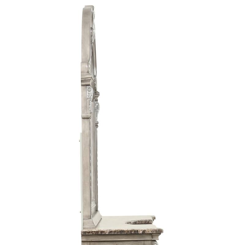 Glory Furniture Lucca G09105-M Shaped Mirror Gray - Grey