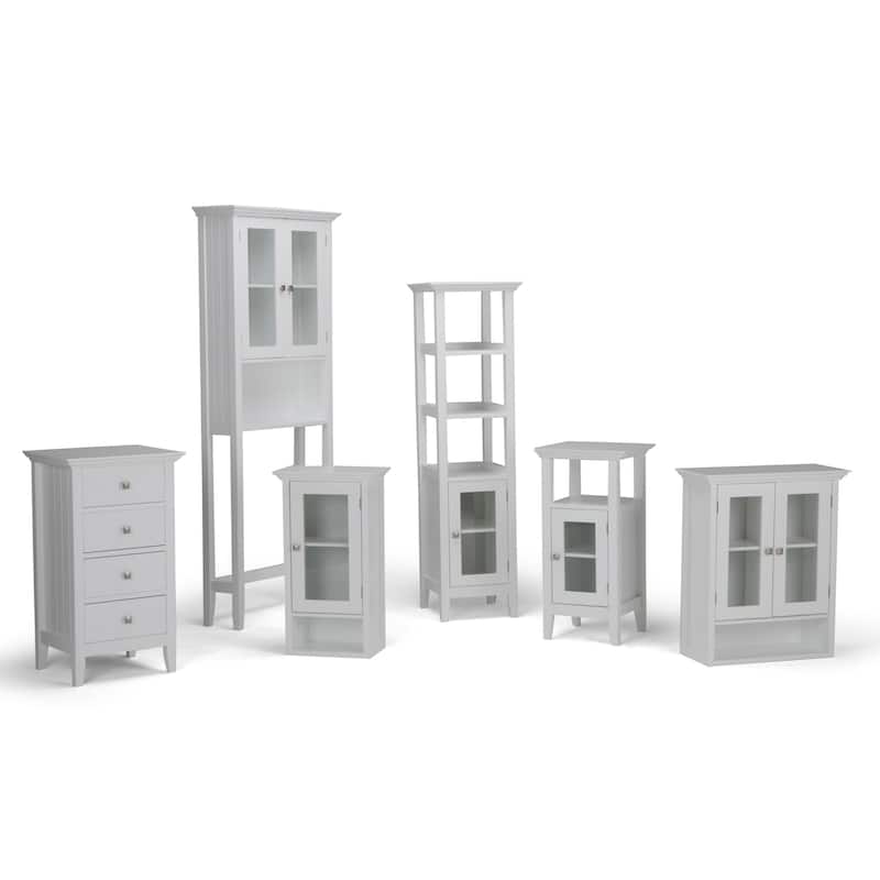 WYNDENHALL Normandy 28 inch H x 23.6 inch W Double Door Wall Bath Cabinet