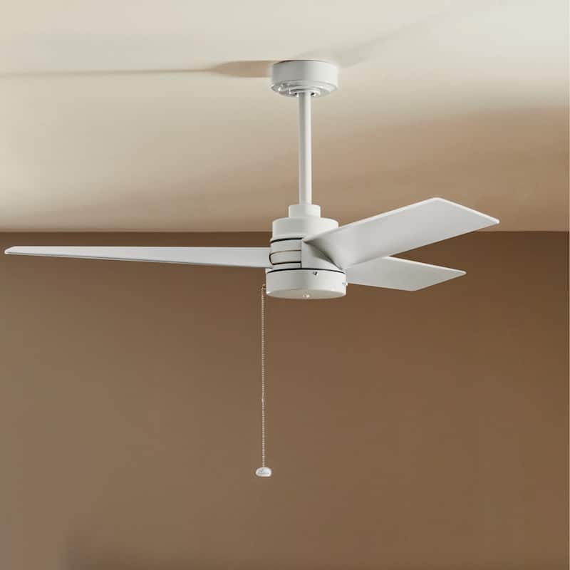 52 Inch Spyn Lite Fan in White with Matte White Blades