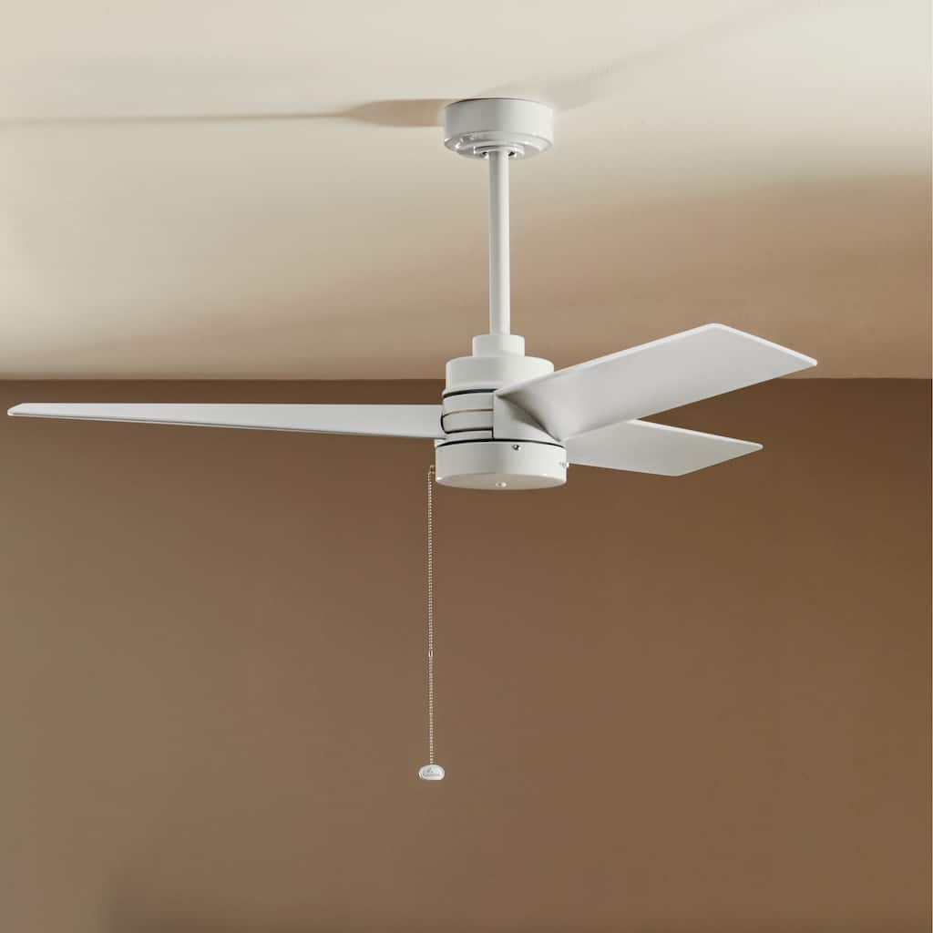 52 Inch Spyn Lite Fan in White with Matte White Blades