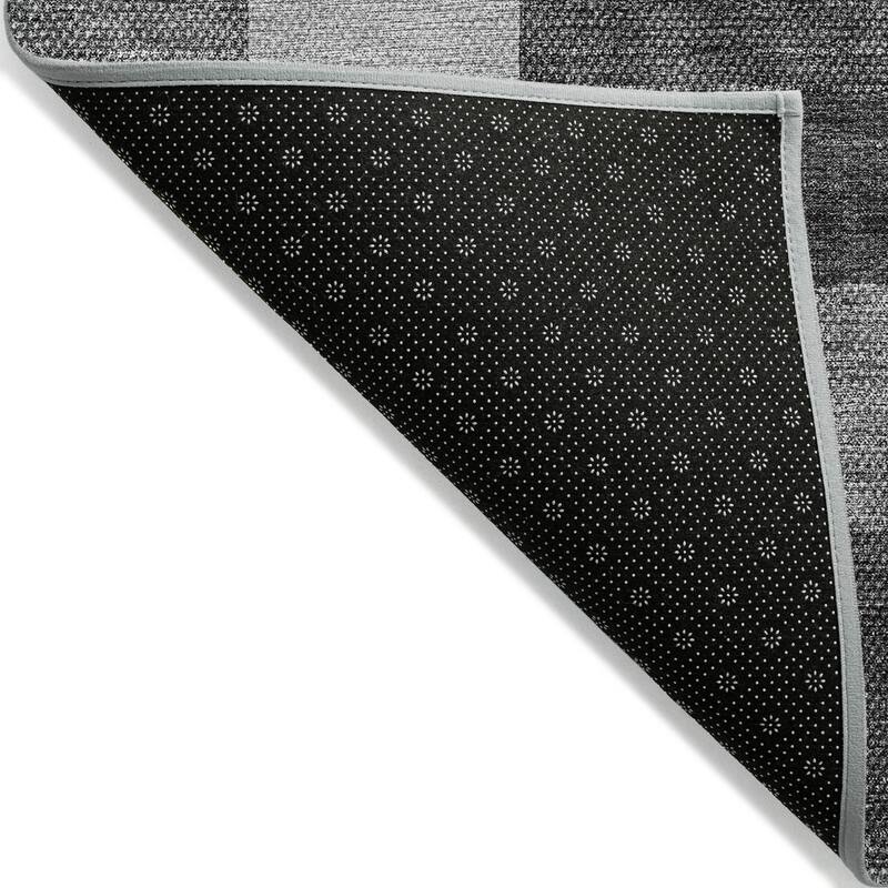 Machine Washable Indoor/ Outdoor Chantille Modern Blocks Rug