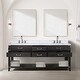 preview thumbnail 9 of 40, Lexora Norwalk Bath Vanity, Carrara Marble Top, Faucet Set, and Mirror