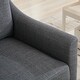 preview thumbnail 36 of 37, Linen Swivel Chairs, Club Accent Chairs, Soft Cushions