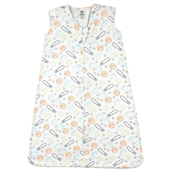 slide 1 of 1, Luvable Friends Baby Boy Sleeveless Jersey Cotton Sleeping Bag, Sack, Blanket, Sports Jersey 12-18 Months - Sports Jersey