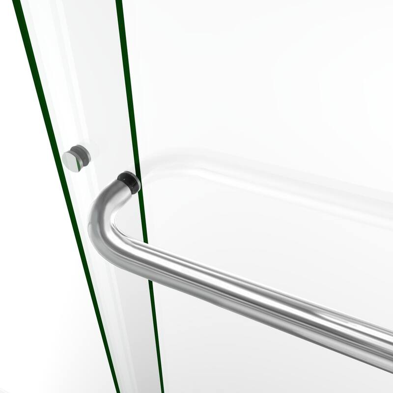 Elegant 60" W x 72" H Double Sliding Shower Doors Black or Brushed Nickel or Chrome finish - 60'' x 72''